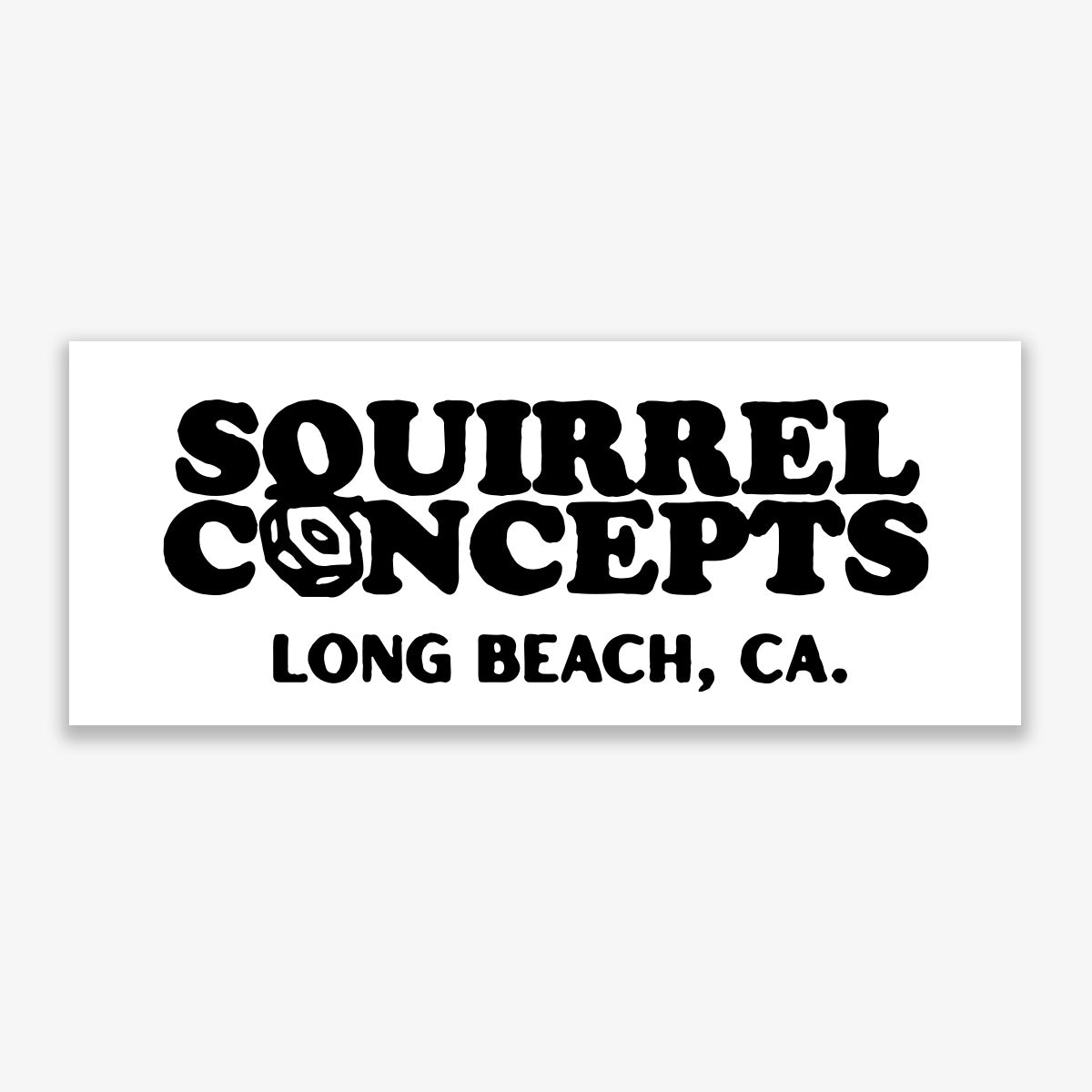 Squirrel Concepts Sticker - White